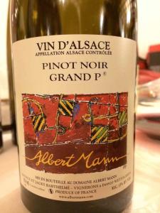 Albert Mann Pinot Noir Grand P, Alsace, France